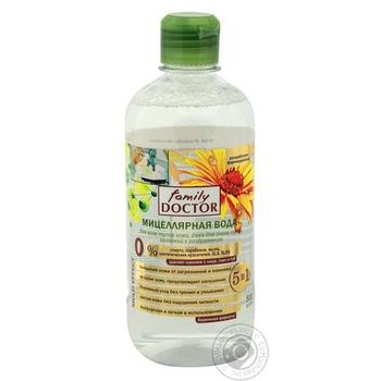 Вода Family Doctor д/шкіри міцелярна 550мл х16 купити, ціни на МегаМаркет - фото 1