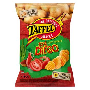 Taffel San Diego Chips with Tomato Flavor 150g - buy, prices for NOVUS - photo 1