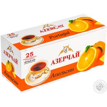 Чай черный Azercay с апельсином 25шт*1,8г купить, цены на МегаМаркет - фото 1