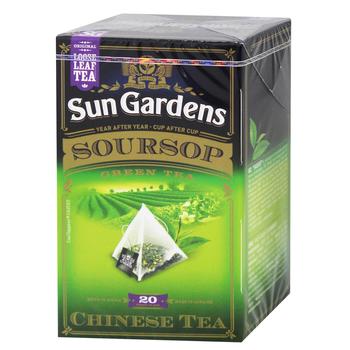 Чай зеленый Sun Gardens Саусеп 2,5г*20шт - купить, цены на ULTRAMARKET - фото 1