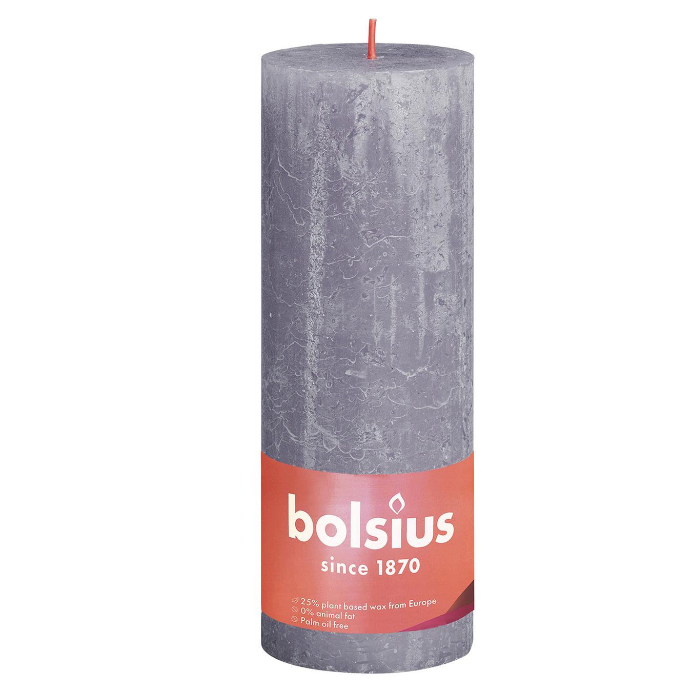 

Свеча Bolsius рустик морозная лаванда 190/68