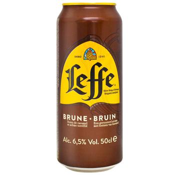 Leffe Brune Dark Beer 6.5% 0.5l - buy, prices for METRO - photo 1