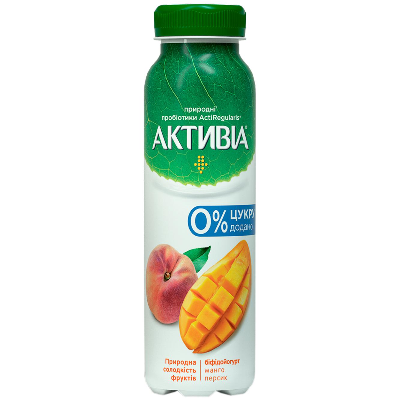 

Бифидойогурт Активиа манго-персик без сахара 1,2% 270г