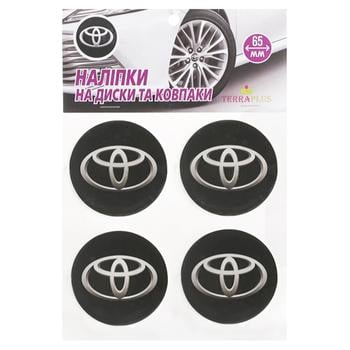 TerraPlus Toyota Label Sticker for Hubcaps and Rims 65mm - buy, prices for Tavria V - photo 1