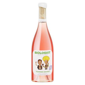 Biologist Traminer Orange Rose Dry Wine 12% 0.75l - buy, prices for NOVUS - photo 1