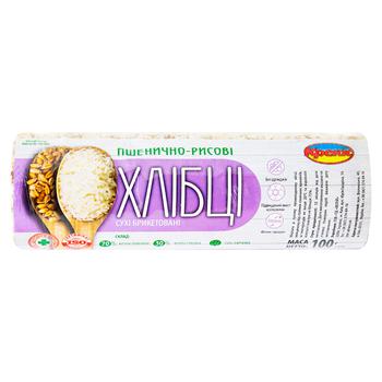 Krekis Wheat-Rice Bread 100g - buy, prices for MegaMarket - photo 1