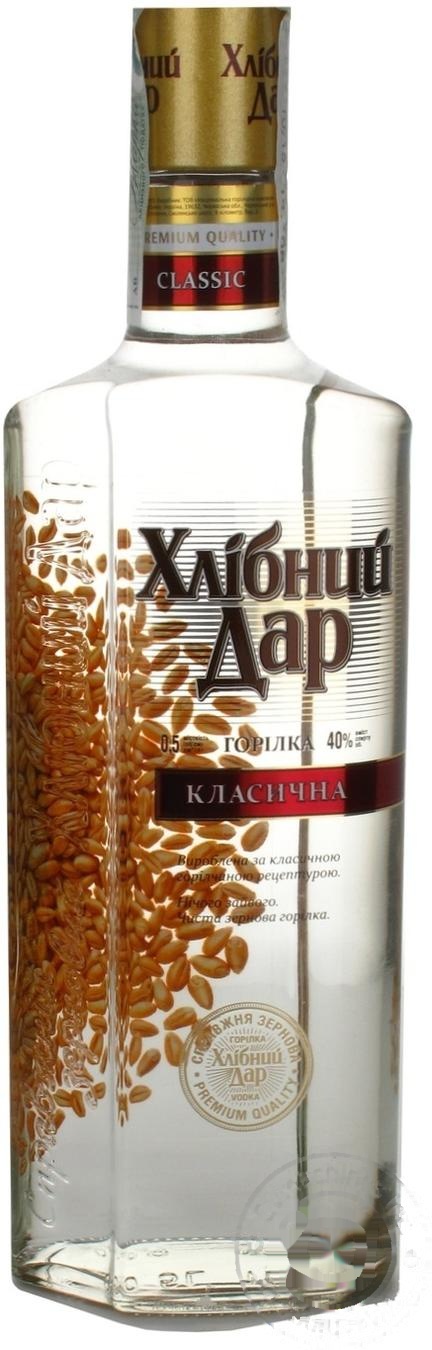 

Водка Хлебный Дар Классическая Премиум 40% 0,5л
