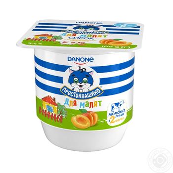 Prostokvashyno Apricot Flavored Cottage Cheese for Babies from 6 Months 3.4% 100g - buy, prices for Auchan - photo 1