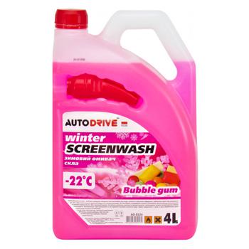 Омивач скла зимовий Auto Drive Winter screenwash Bubble Gum -22 °C 4л - купити, ціни на КОСМОС - фото 1