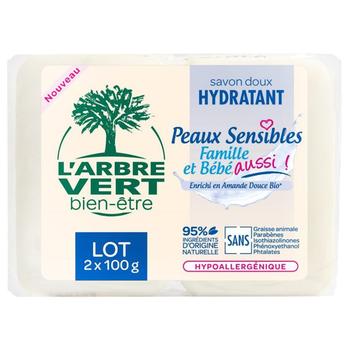 L'Arbre Vert Toilet Soap for Sensitive Skin 2x100g - buy, prices for METRO - photo 1