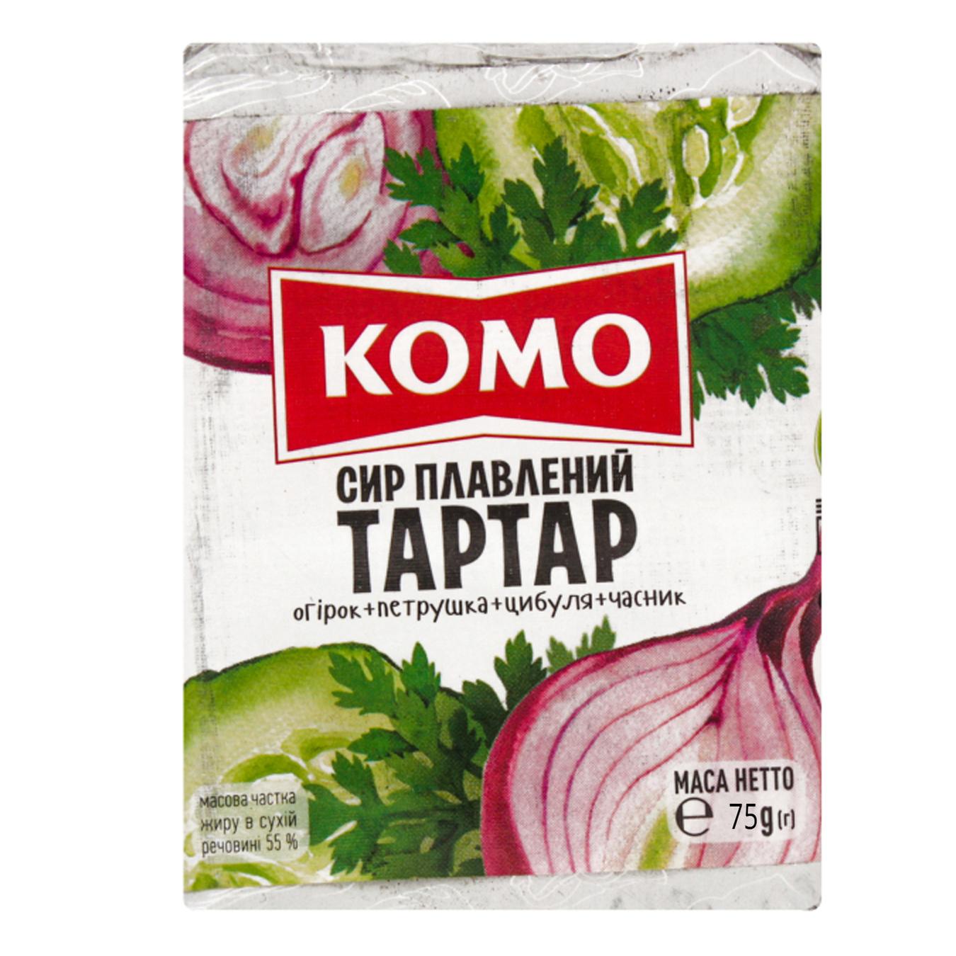 

Сыр плавленый Комо Тартар 55% 75г