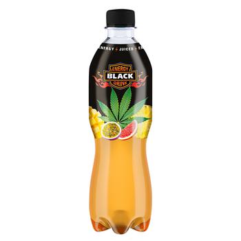 Напиток энергетический Black Energy Каннабис-тропик с соком сильногазированный 0,5л - купить, цены на Идеал - фото 1
