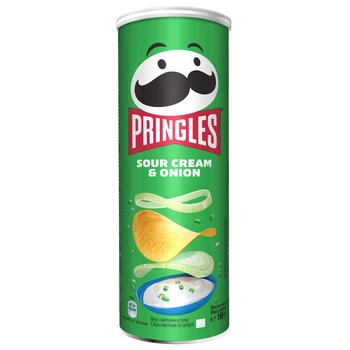 Чипси Pringles картопляні зі смаком сметани та цибулі 165г - купити, ціни на - фото 4