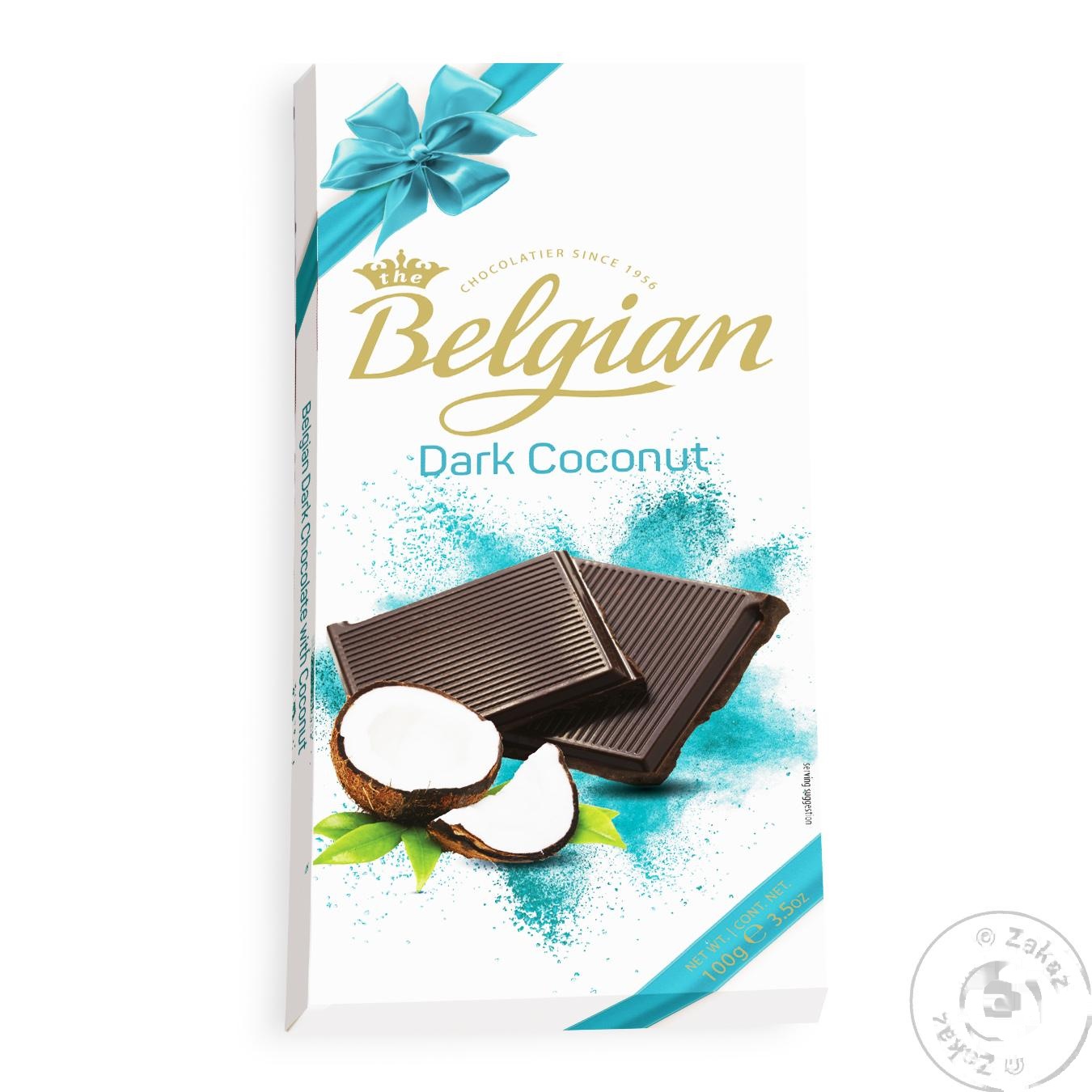 

Шоколад Belgian темный с кокосовой стружкой 100г