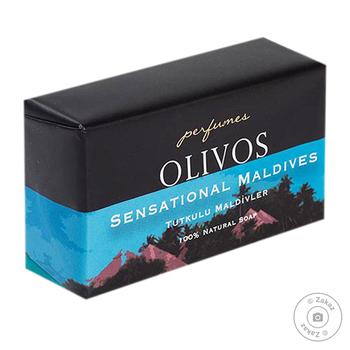 Мыло туалетное Olivos Perfumes Sensational Maldives оливковое 250г - купить, цены на Cупермаркет "Харьков" - фото 1