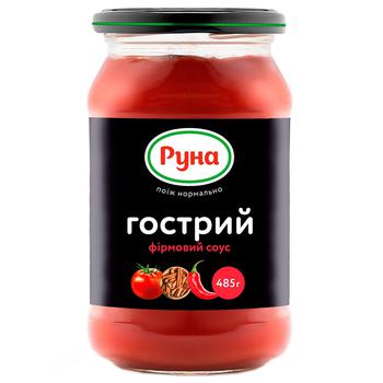 Соус томатний Руна Гострий фірмовий 485г - купити, ціни на Cупермаркет "Харків" - фото 1