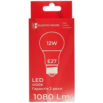 Electro House LED Bulb A60 12W 4100K 220V E27 - buy, prices for Vostorg - photo 3