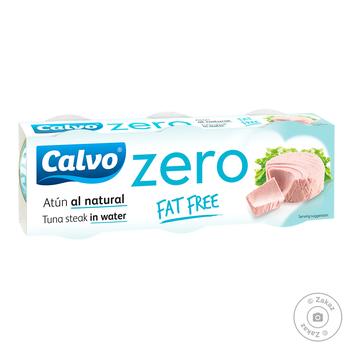 Calvo Zero Tuna In Its Own Juice 3х65g - buy, prices for NOVUS - photo 1