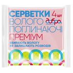 Серветки Добра Господарочка Преміум вологоплинаючі 4шт