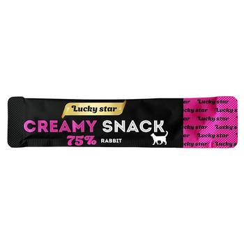 Lucky Star Rabbit Creamy Snack Cat Snack 10g - buy, prices for NOVUS - photo 1