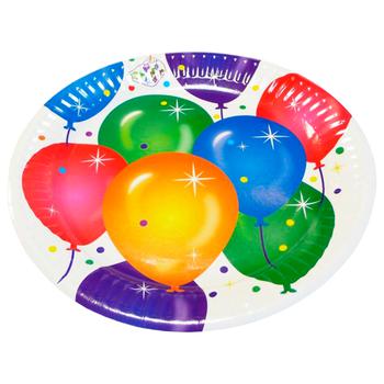 Party House Balls Paper Plates 18cm 6pcs - buy, prices for COSMOS - photo 2