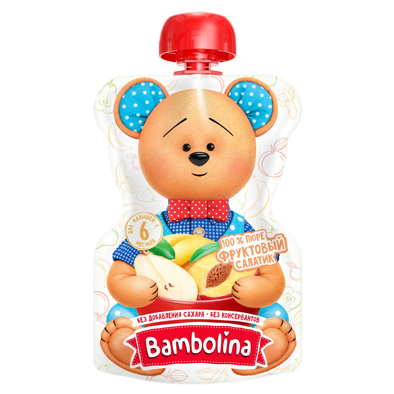 

Пюре Bambolina Фруктовый салатик 90г