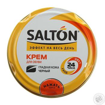 Віск для взуття Salton чорний 75мл купити, ціни на МегаМаркет - фото 1
