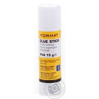 Клей-олівець Format основа PVA 15г купити, ціни на МегаМаркет - фото 1