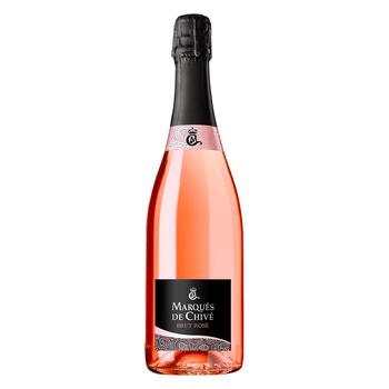 Вино игристое Marques de Chive Cava розовое брют 9-12% 0,75л