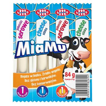 Палички сирні Mlekovita MiaMu 21% 84г