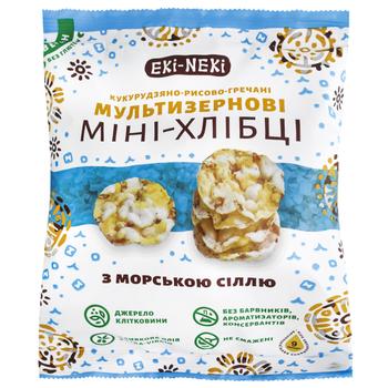 Eki-Neki Multigrain Mini-breads with Sea Salt 40g - buy, prices for NOVUS - photo 1