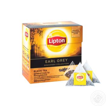 Чай черный Lipton Earl Grey с ароматом бергамота и лепестками цветов 20пак купить, цены на МегаМаркет - фото 2
