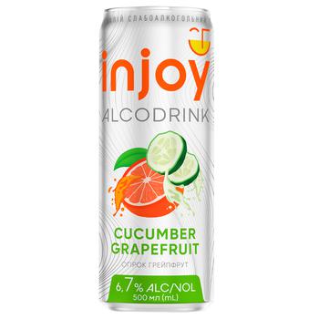 Injoy Cucumber Grapefruit Low-alcohol Beverage 6.7% 0.5l