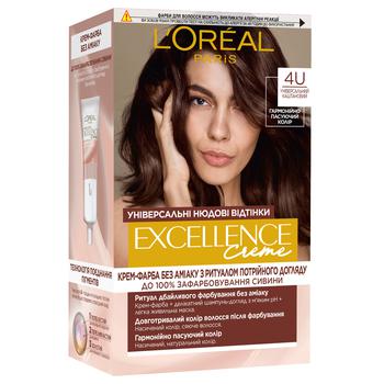 Loreal Excellence Hair Dye Cream 4U Chestnut - buy, prices for NOVUS - photo 1