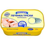 Печінка тріски Аквамарин натуральна 115г