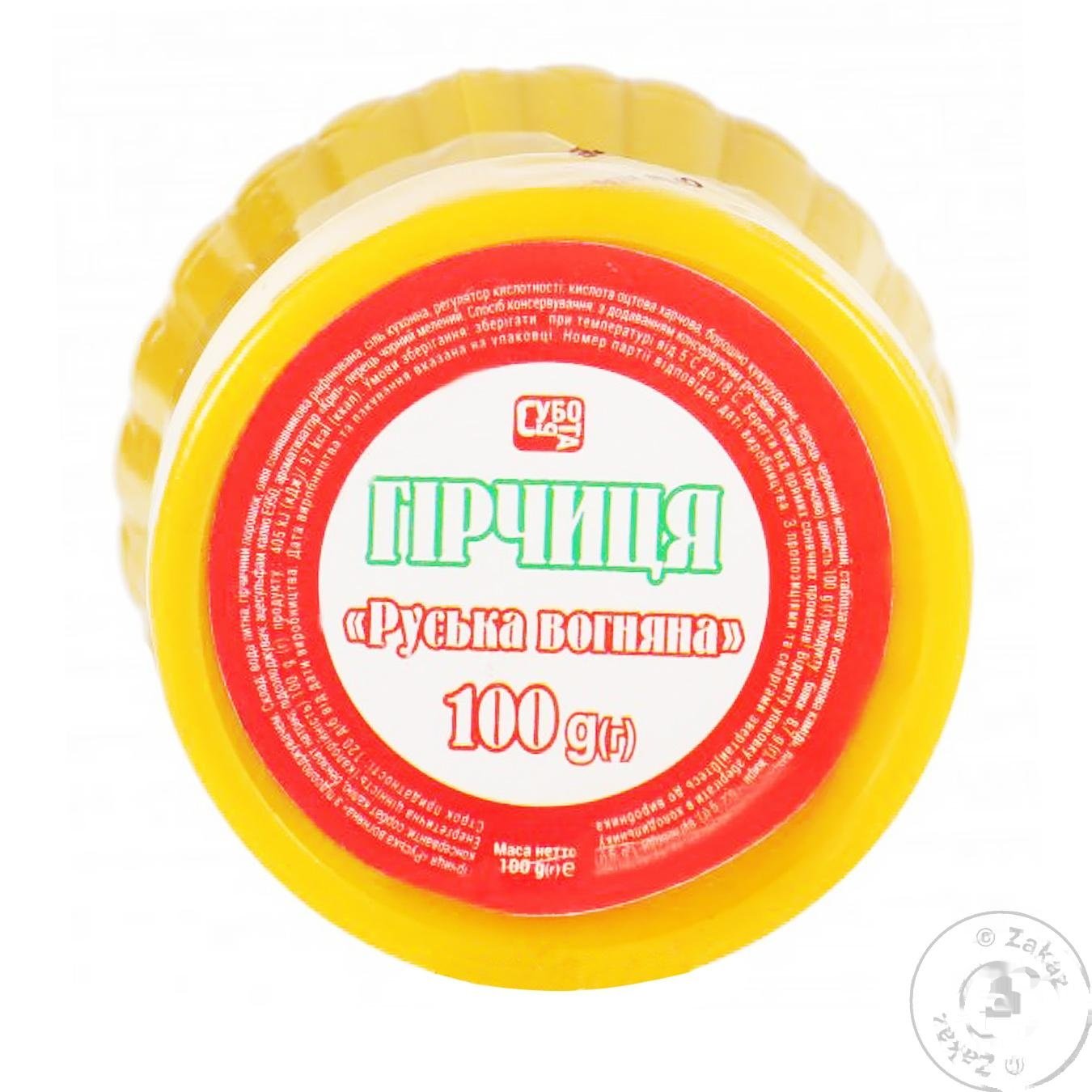 

Горчица Суббота Руская огненная 100мл