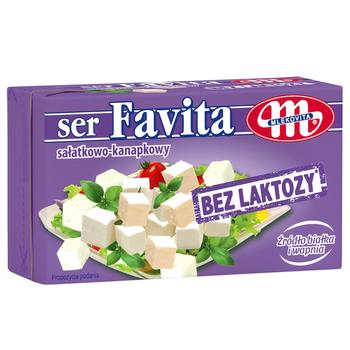 Сир Mlekovita Favita м'який без лактози 45% 270г - купити, ціни на Метро - фото 1