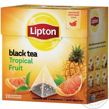Tea Lipton tropical fruit packed 20pcs 36g - buy, prices for MegaMarket - photo 2