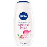Гель для душу Nivea Крем та троянда 250мл