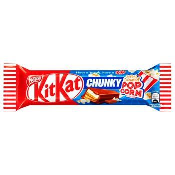 Батончик Kit Kat Chunky Popcorn 42г - купити, ціни на METRO - фото 1