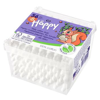 Палочки ватные Bella Happy для детей 56+8шт - купить, цены на Торба - фото 1