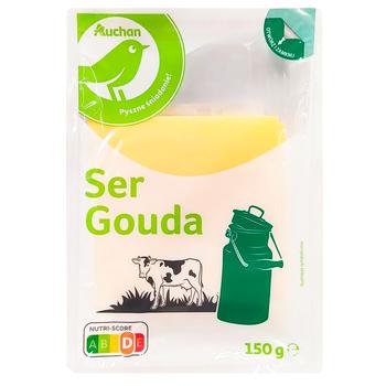 Auchan Gouda Cheese 45% 150g - buy, prices for Auchan - photo 1