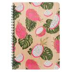 Блокнот Kiri sketch Драгон Фрукт на пружине эко из модифицированной древесины А5