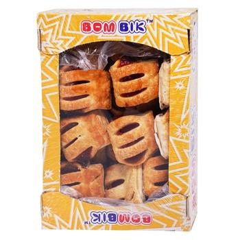 Bom-Bik Crazy Strawberry Flavored Cookies 400g - buy, prices for NOVUS - photo 1
