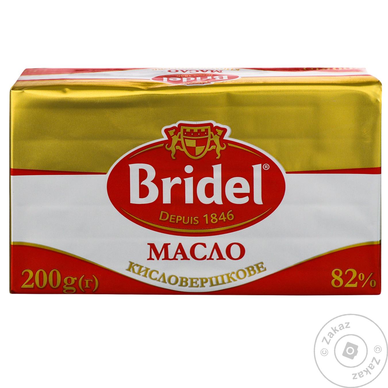 

Масло Bridel кислосливочное 82% 200г