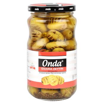 Onda Grill Pitted Green Olives 370ml