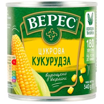 Кукурудза Верес цукрова 340г - купити, ціни на NOVUS - фото 1