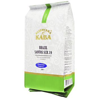 Кава Віденська кава Brazil Santos Scr.19 зернова 250г - купити, ціни на - фото 1