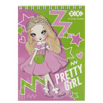 ZiBi Kids Line Pretty GirlsI Notebook on Spring with Cardboard Cover A6 40 Sheets - buy, prices for Auchan - photo 2