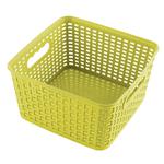 Praktyczna Plastic Square Lime Basket 4.5l 21.5x21.5x11.8cm